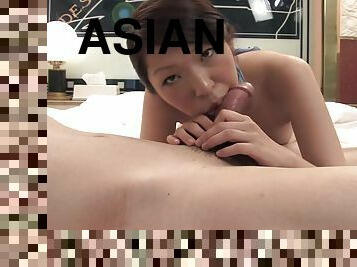 asiatisk, röv, brudar, tonåring, hardcore, japansk, creampie, pov, knullande, cowgirl