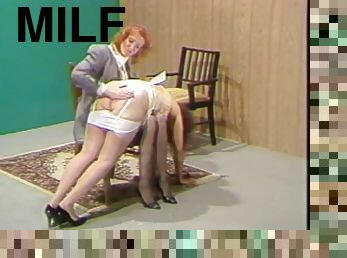 Punishing her secretary - spanking video