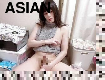 asiático, transsexual, japonesa, travesti, belíssimo