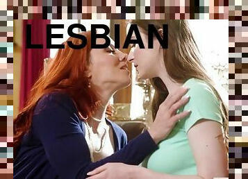 Teen Lesbian Rimjob By Her Mature Stepmom