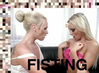 Vinna reed and victoria pure having fisting lesbian sex