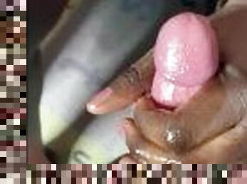 ebony hj a small dick (handjob)