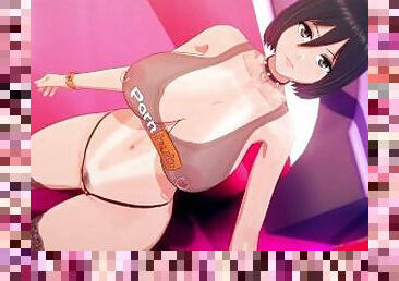 gros-nichons, point-de-vue, anime, hentai, 3d, seins, bout-a-bout