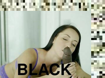 Sabrina banks loves to suck huge black mamba