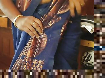 Tamil Babe Varsha Bhabhi  wearing Sari 