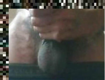 Huge BBC stroking hard dick