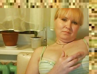 Hot russian mature mom tamara play on skype