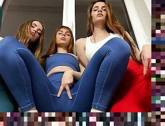 Triple POV Pussy Worship Femdom With Mean Princesses Kira, Jucy, Sofi