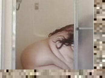 Riding BBC in shower