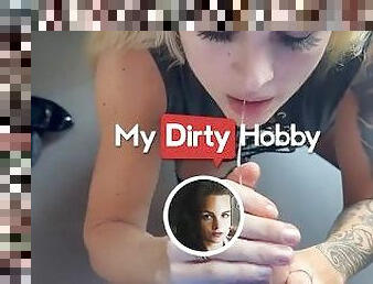 MyDirtyHobby - Horny blonde invites stranger for some fun