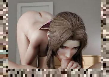 Hot blowjob from Aerith Gainsborough from Final Fantasy
