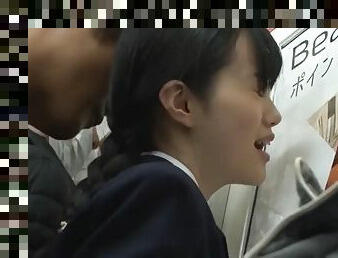 Japanese teen on the bus