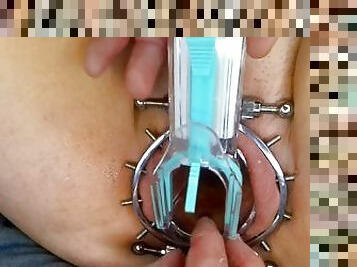 Pussy Gaping - Spiked Clamp and Speculum