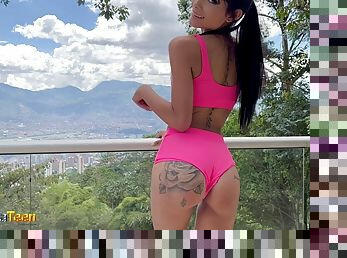 traseiros, anal, pénis-grande, adolescente, hardcore, latina, estrela-porno, duplo, ginásio, domínio