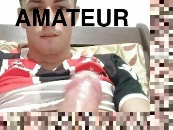 masturbation, amateur, ejaculation-sur-le-corps, énorme-bite, latina, secousses, solo, bite