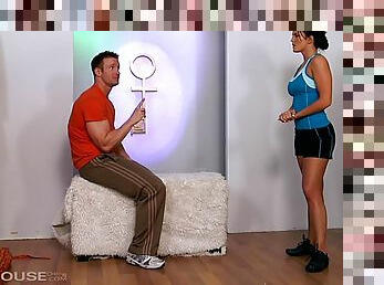 MacKenzee Pierce Horny Teen Brunette enjoys Workout - Mackenzee pierce