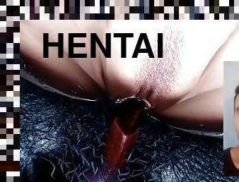 monster, junge, anime, hentai, dildo, glied