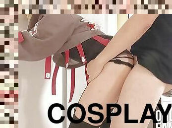 Toga himiko sexy cosplayer sucks my cock, blowjob part. 9