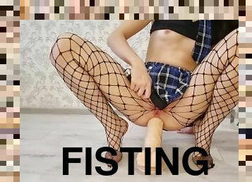 fisting, vāverīte, krievu, amatieris, tūpļa, spēļmanta, prostitūta-slut, dildo, fetišs, solo