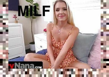 Mylf - Horny Nana Gets Her Pussy Licked By Her Stepdaughter While Her Bf Is Pounding Her From Behind