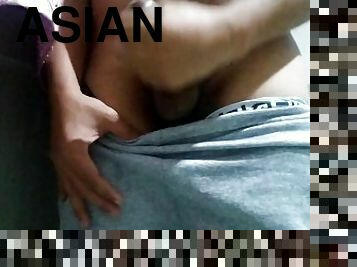 asiatique, masturbation, public, amateur, ejaculation-sur-le-corps, gay, branlette, secousses, solo, musclé