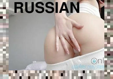 cul, masturbation, russe, anal, ados, belle, putain, bite, taquinerie