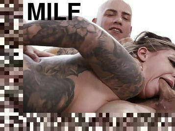 Derrick Pierce & Eric Masterson in Tattooed Chick Taking Two Cocks at the Same Time - ZeroTolerance