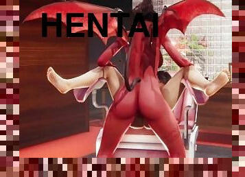 Futa Succubus fucks guy with her Big Demon Cock  Futa Taker POV 3D Hentai Animation