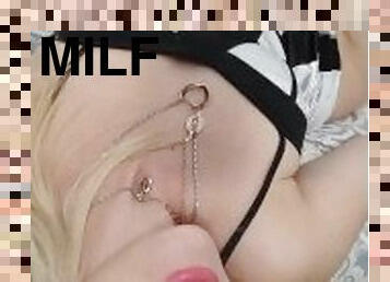 masturbation, chatte-pussy, giclée, milf, doigtage, blonde, serrée, belle, gode, assez