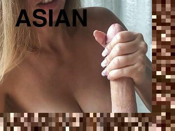 asiatisk, store-pupper, svær, amatør, babes, cumshot, stor-pikk, interracial, hjemmelaget, mamma