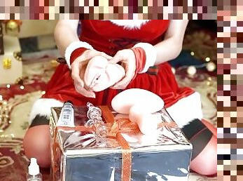 AB063 Special project - Christmas naughty girl double pocket pussy play