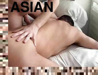 Submissive Bottom Jiangeng Zhang Spitroasted In Threesome
