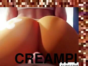 pappa, pussy, cumshot, tenåring, creampie, cum, anime, hentai, far, røff