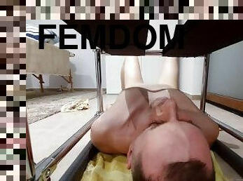 creampie, sluge, slave, sperm, hanrej, elskerinde, ansigtssidning, dominans, femidom, drikkende