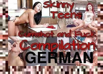 GERMAN SCOUT - SLIM GIRLS CASTING FUCK AND CUM COMPILATION