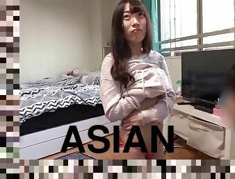 asiatique, gros-nichons, babes, énorme-bite, pornstar, branlette