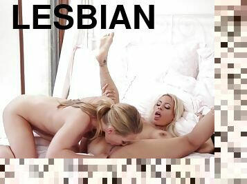 Petite Lesbian Rimming Big Tits Roommate
