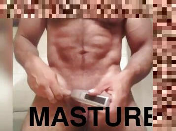 papa, masturbation, énorme-bite, gay, secousses, fétiche, solo, pappounet, musclé, bite