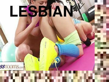 Rampant Shaved Pussy Lesbians Have Orgasmic Sex Workout 13 Min