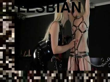 delgada, lesbiana, sadomasoquismo, rubia, americano, fetichista, bondage, amante, tacones