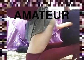 levrette, énorme, masturbation, chatte-pussy, amateur, anal, chevauchement, gode, solo