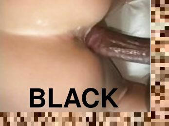 estilo-cão, gordo, cona-pussy, amador, interracial, preto, casal, bbw, pov, branco