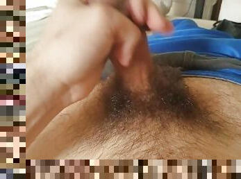 Male masturbation, I cum while thinking about a self humiliating cam girl