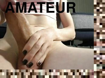 grosse, énorme, amateur, énorme-bite, belle-femme-ronde, ladyboy, point-de-vue, solo, bite