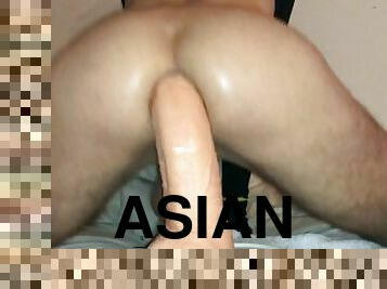 asiatique, amateur, anal, gay, brésil, jeune-18, webcam, mignonne, chevauchement, gode