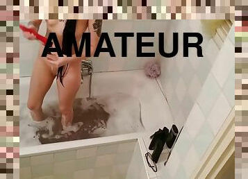 mandi, bapa, kurus, amateur, milfs, remaja, cam, voyeur, mandi-shower, bapa-daddy