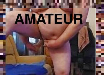 grosse, amateur, gay, belle-femme-ronde, joufflue, européenne, euro, solo, réalité, dure