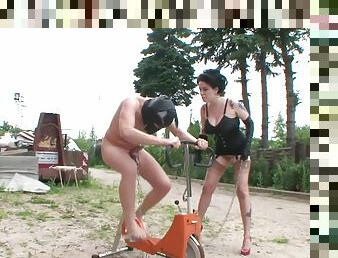 German Male Slave Outdoors