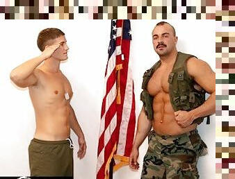 exército, pai, escritório, gay, paizinho, musculado, militar