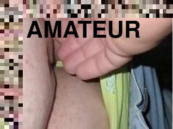 chatte-pussy, amateur, milf, massage, point-de-vue, culotte, ejaculation, bite